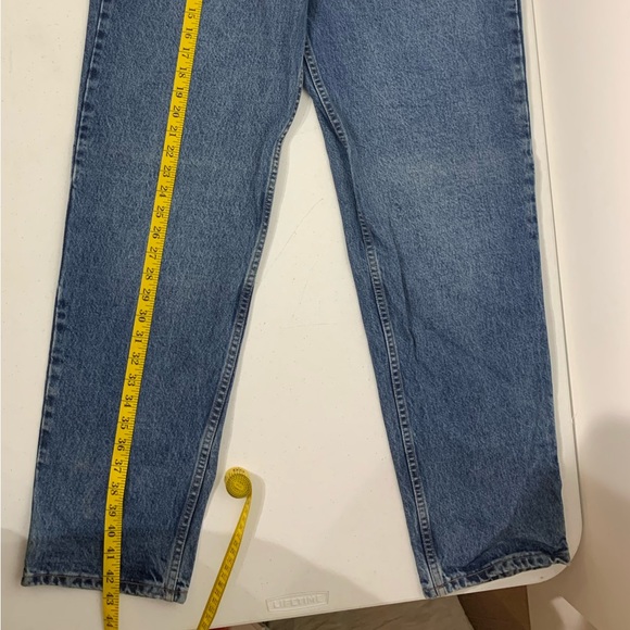 Ikeda Jeans Straight Classic Wash Denim 33w Vintage - Picture 10 of 10